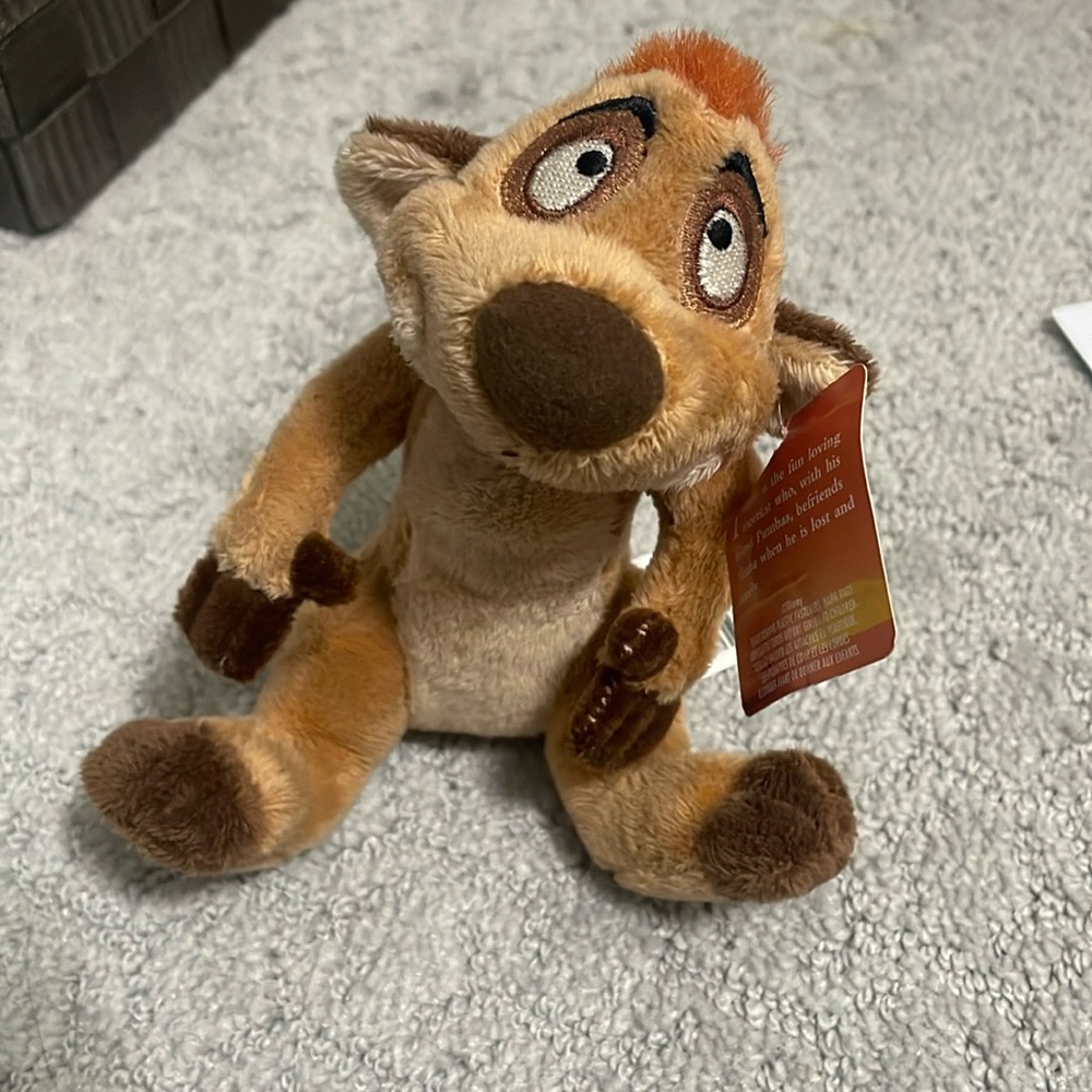 2003 Disney Store Exclusive Timon Lion King 8” Mini Bean Bag Plush Toy 00’s